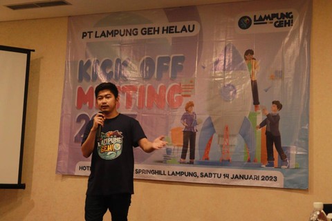 CEO PT Lampung Geh Helau, Bery Decky Saputra. | Foto : Muh Ikwan/ Lampung Geh