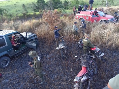 Kawasan Taman Nasional Way Kambas seluas 150 hektare terbakar pada Sabtu (14/1) kemarin. | Foto : dok Balai TNWK