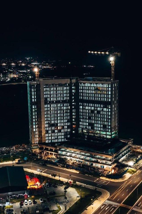 Delft Apartement yang dibangun di proyek reklamasi Center Point of Indonesia (CPI), Makassar, Sulawesi Selatan. Foto: Dok. Ciputra Development