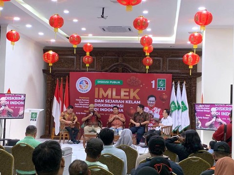 Diskusi Imlek dan Sejarah Kelam Diskriminasi di Indonesia di Kantor DPP PKB. Foto: Paulina Herasmaranindar/kumparan