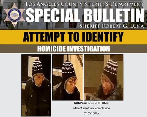 Tersangka penembakan massal saat perayaan Tahun Baru Imlek di Monterey Park, California, Amerika Serikat, Minggu (22/1/2023). Foto: Los Angeles County Sheriff's Department/Reuters