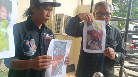 Keluarga korban kanjuruhan, Devi Athok (kiri), Selasa (24/1/2023). Foto: Farusma Okta Verdian/kumparan