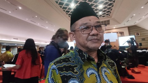Sekretaris Umum PP Muhammadiyah, Abdul Mu'ti di Universitas Atmajaya, Jakarta, Rabu (25/1/2023).
 Foto: Jonathan Devin/kumparan