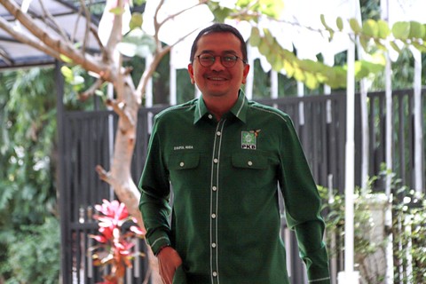 Petinggi Partai PKB diwakili Syaiful Huda melakukan pertemuan di Sekretariat bersama Partai Gerindra-PKB di kawasan Menteng, Jakarta Pusat, Kamis (26/1/2023). Foto: Jamal Ramadhan/kumparan