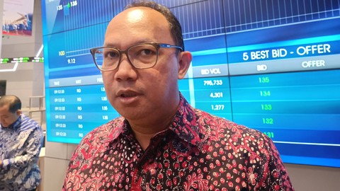 Direktur Perdagangan dan Pengaturan Anggota Bursa Bursa Efek Indonesia (BEI) Irvan Susandy saat ditemui di Gedung BEI, Jumat (27/1/2023). Foto: Ghinaa Rahmatika/kumparan