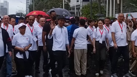 Presiden Jokowi Widodo (Jokowi) hadiri Kick Off ASEAN Indonesia 2023 di Bundaran HI, Jakarta Pusat, Minggu (29/1/2023). Foto: Hedi/kumparan