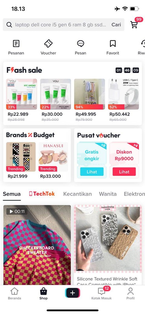 Ilustrasi belanja online. (Sumber: dokumen penulis)