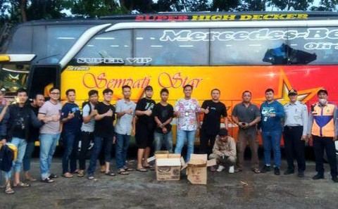 Penangkapan kurir narkoba jenis ganja oleh polisi di Palembang. (ist)