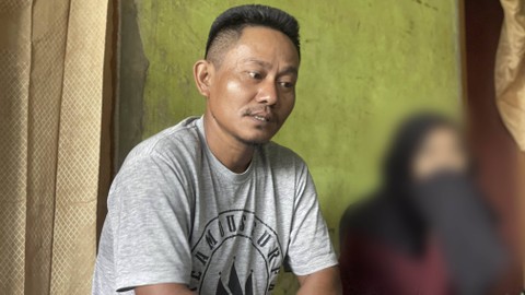 Didin (kiri), ayah Salsa (kanan) dan mantan suami Ai Maemunah. Foto: Muthia Firdaus/kumparan