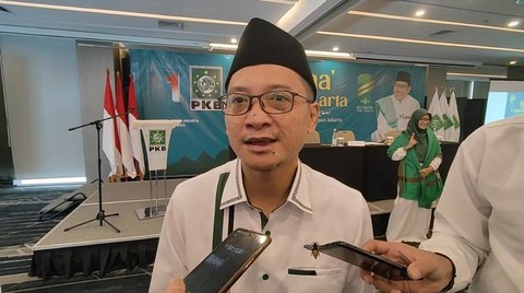 Sekretaris Jenderal PKB Hasanudin Wahid usai acara Ijtima Ulama Jakarta di Hotel Novotel, Jakarta, Kamis (2/2/2023). Foto: Zamachsyari/kumparan