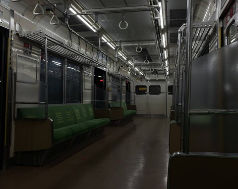 Situasi dan Kondisi Kereta Rel Listrik pada Malam Hari. Foto: Potret Penulis 