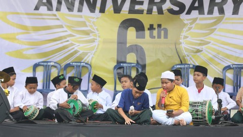 Komunitas Ojol (Kajol) Indonesia Dukung Ganjar menggelar perayaan HUT di Depok, Sabtu (4/2/2023). Foto: Dok. Istimewa