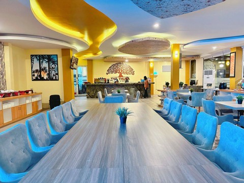 Restaurant (The Thuba Cafe & Resto), Minggu (29/1/2023) | Foto: Roza Hariqo/Lampung Geh