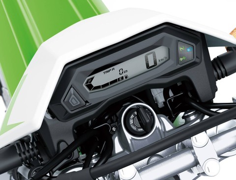 New Kawasaki KLX 150 2023, sudah pakai panel meter digital. Foto: dok. Kawasaki Indonesia