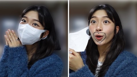 Sooyeun Park sering membuat video Tiktok yang berisi pro dan kontra dari memakai masker di Korea Selatan