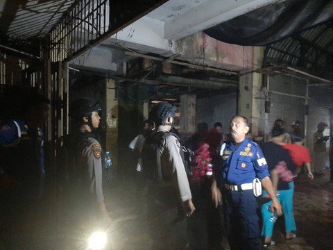 Kebakaran di Pasar Terong Makassar. Foto: Dok. Istimewa