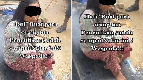 Seorang wanita diduga melakukan percobaan penculikan yang ternyata hoaks. | Foto: Ist