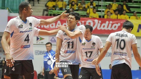 Pemain Jakarta Pertamina Pertamax di Proliga 2023. Foto: Instagram/@jpevolley