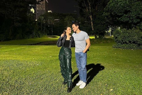 Marcelino Lefrandt dan Violenzia Jeanette. Foto: Instagram/@violenziajean