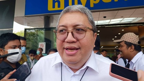 Ketua Umum Aprindo Roy Nicholas Mandey di Hypermart Puri Indah, Rabu  (8/2/2023). Foto: Narda Margaretha Sinambela/kumparan