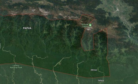 Kabupaten Nduga, Papua. Foto: Google Maps