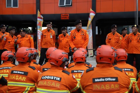 Upacara Persiapan Keberangkatan Tim Inasar ke Turki. Foto: Jamal Ramadhan/kumparan