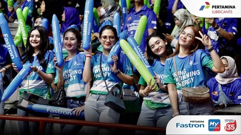 Jakarta Pertamina Fastron dan Jakarta Pertamina Pertamax berlaga di Proliga 2023.  Foto: Dok. Pertamina