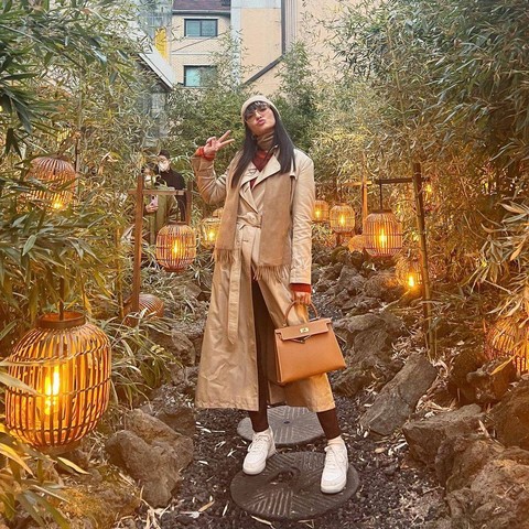 Raline Shah saat di Korea Selatan. Foto: Instagram/@ralineshah