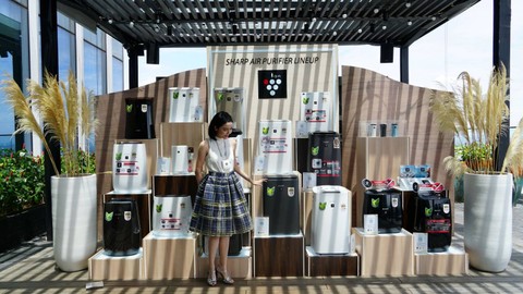 Sharp Dehumidifier untuk mengurangi kelembapan udara. Foto: Sharp Indonesia