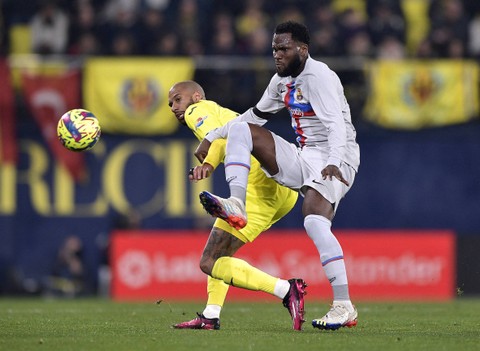Villarreal vs Barcelona di Liga Spanyol. Foto: Pablo Morano/REUTERS