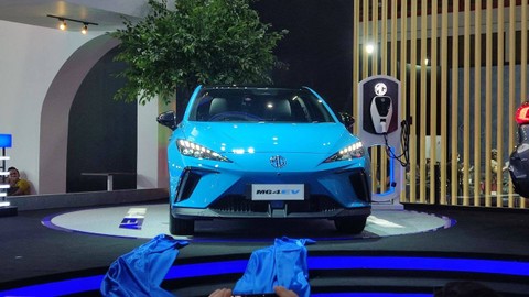 Peluncuran mobil listrik MG 4 EV di IIMS 2023, Kamis 16 Februari 2023. Foto: Aditya Pratama Niagara/kumparan
