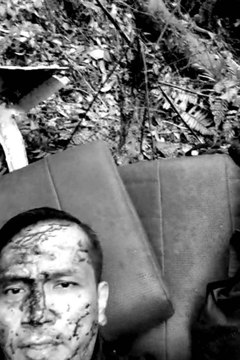 Penampakan puing-puing jatuhnya helikopter yang membawa Kapolda Jambi. Foto: Dok. Istimewa