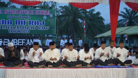 Jajaran TNI memperingati Isra Mikraj di Aceh. Foto: TNI   