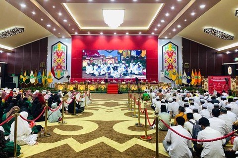 Peringatan Isra Mikraj di Kantor Gubernur Kalteng di Palangka Raya, Sabtu (18/2) malam. Foto: Dok. Istimewa