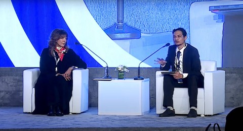 Dosen UII Ahmad Munasir Rafie Pratama (kanan) saat menjadi panelis di forum #GTEL2023 di Riyadh, Arab Saudi, 24-25 Januari 2023. Foto: SaudiEUniversity