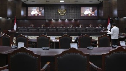 Sidang lanjutan uji materiil Undang-Undang Nomor 19 Tahun 2019 tentang Komisi Pemberantasan Tindak Pidana Korupsi di Ruang Sidang MK Selasa (21/2/2023). Foto: MK/Humas/Ifa
