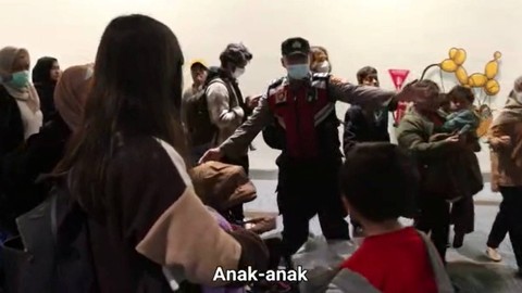 Polres Bandara lakukan pengamanan sambut WNI terdampak gempa Turki. Foto: Polresta Bandara Soetta