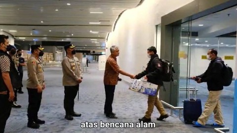 Polres Bandara lakukan pengamanan sambut WNI terdampak gempa Turki. Foto: Polresta Bandara Soetta
