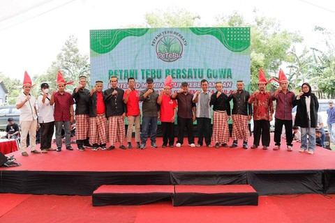 Petani tebu pendukung Ganjar Pranowo Foto: Dok. Istimewa