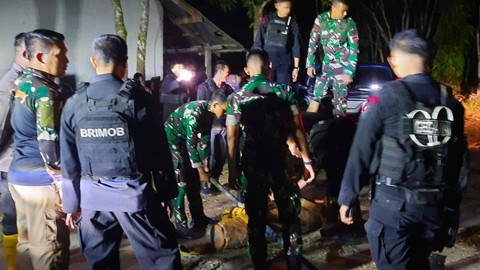 Mortir seberat 250 kilogram ditemukan di Kecamatan Tenayan Raya, Kota Pekanbaru, Riau. Foto: Dok. Istimewa