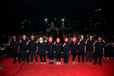 Pesta Rakyat Ganjar Pranowo #4 di Taman Lokasana,Kabupaten Ciamis, Jawa Barat, pada Sabtu (25/2). Foto: Dok. Istimewa