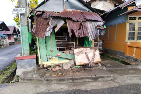 Suasana di lokasi bentrokan kelompok pemuda di Tulehu, Ambon. Foto: Dok. Istimewa