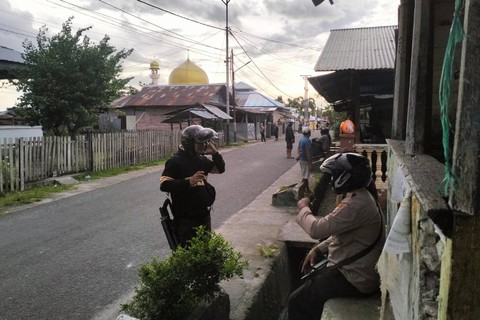 Suasana di lokasi bentrokan kelompok pemuda di Tulehu, Ambon. Foto: Dok. Istimewa