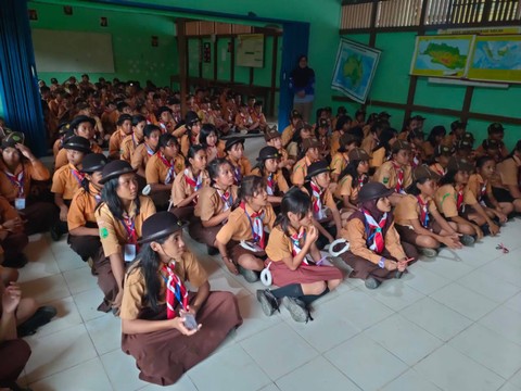 Sebanyak 112 peserta mengikuti kegiatan persari di SDN 23 Sungai Agung. Foto: Dok. Istimewa