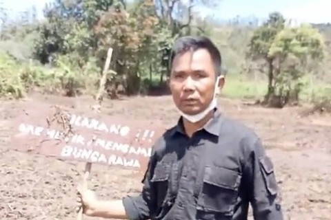 Tangkapan layar petani protes. Foto: Dok. Istimewa
