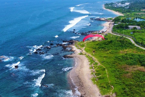 Paramotor di Pandai Kedu Warna, Lampung, Sabtu (11/3/2023) | Foto: Roza Hariqo/Lampung Geh