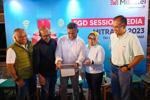 Direksi Mitratel dalam FGD Session Media di Bali. Foto: Muhammad Darisman/kumparan