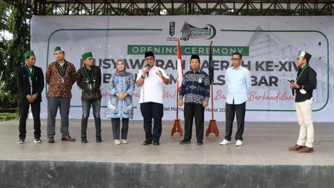 Pembukaan musyawarah daerah HMI Badko Sulselbar XIV di Mamuju. Foto: Humas Pemprov Sulbar