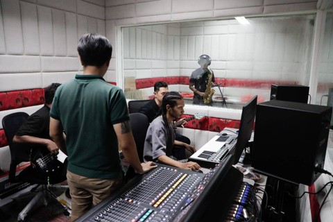 Studio musik Papua Youth Creative Hub (PYCH). Foto: Dok. Istimewa