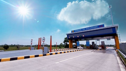 Gerbang Tol JTTS Kayuagung. | Foto: Dok. PT Hutama Karya